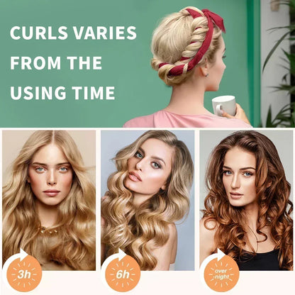 Heatless Curling Rod Stirnband Keine Wärme Haar Curler Weiche Faul Lockenwickler Schlafen Curl Bar Welle Formers Frauen Haar Styling Werkzeuge