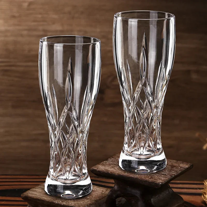 330 ml/500 ml High-end-Handwerk Bier Glas Kreative Geschnitzte Bier Glas Kalten Trinken Tasse Haushalt Große kapazität Wasser Tasse Bar Glaswaren