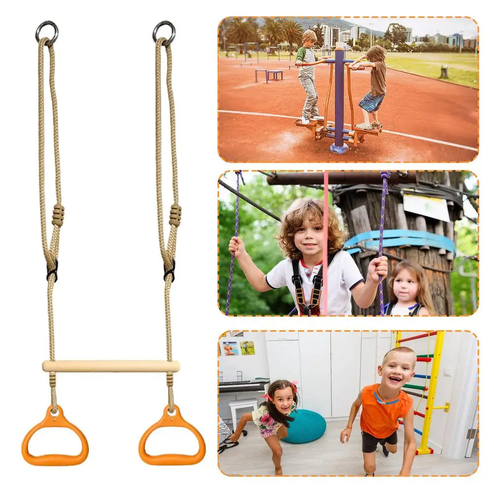 Schaukelstange, Fitnessgeräte, Ringe, Bar, lustig, ergonomisch, stabil, Kinderspiel für Erwachsene, Kinder, Hinterhof, Spielplatz, drinnen und draußen