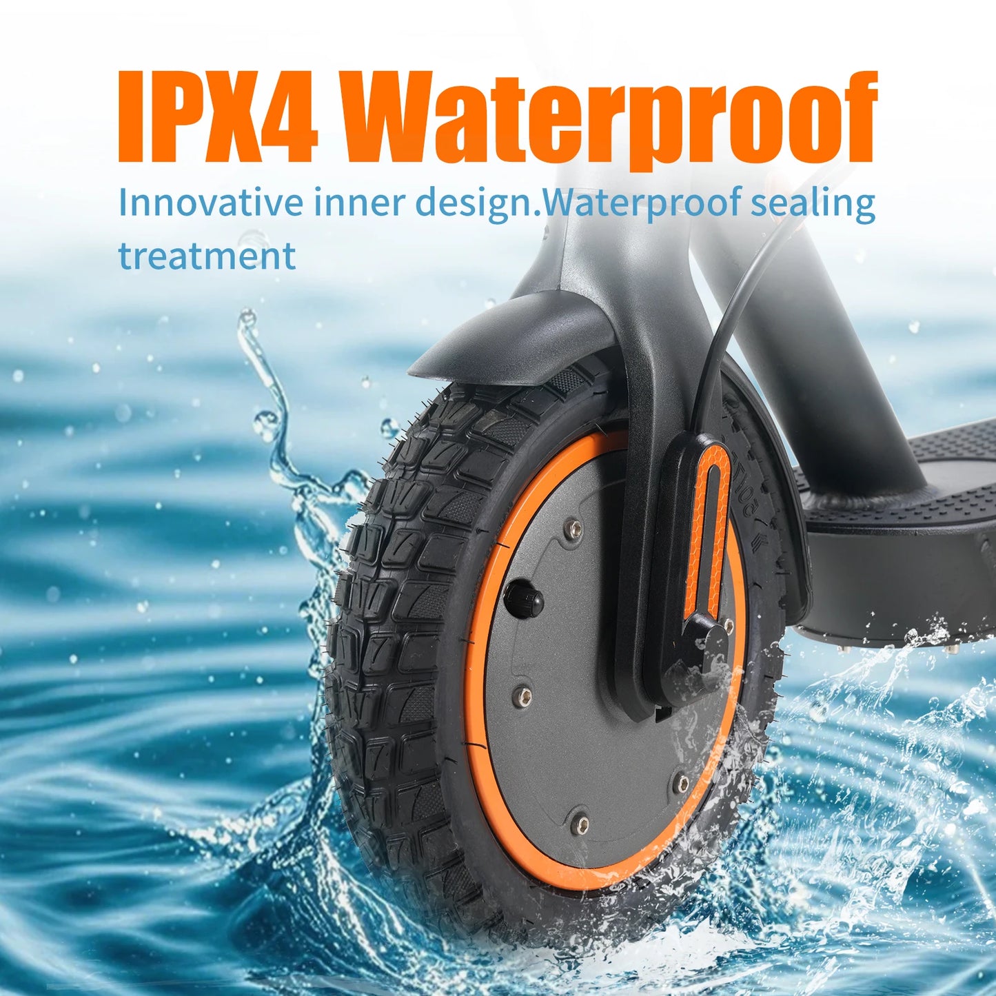 TWOFISH V1 MAX Elektroroller, 400 W, 36 V, 10,4 Ah, 25 km Reichweite, elektrischer Tretroller, unterstützt APP, 32 km/h, 9 Zoll Reifen, faltbarer Escooter