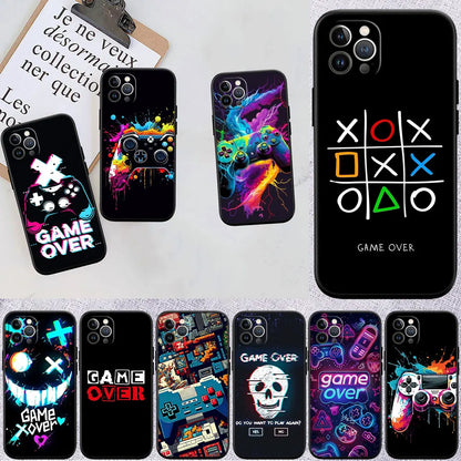IX16 Game Over Neue Luxus-Handyhülle für iPhone SE X XS XR 16E 11 Pro Max 8 7 6 6s Plus