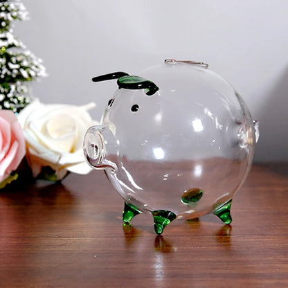 Schwein Piggy Bank Geld Boxen Münze Sparen Box Nette Transparent Glas Souvenir Geburt, münze Banken Geld Sparen Box für Kinder, Jungen