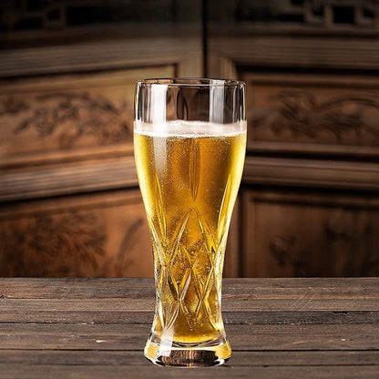 330 ml/500 ml High-end-Handwerk Bier Glas Kreative Geschnitzte Bier Glas Kalten Trinken Tasse Haushalt Große kapazität Wasser Tasse Bar Glaswaren