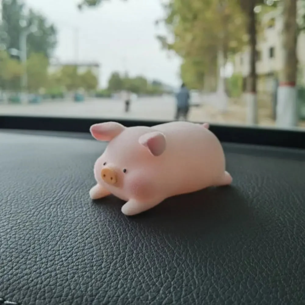 Desktop Decor Nette Lustige Spielzeug Ornament Anime Puppe Schwein Auto Dekoration Glück Piggy Hängen Auto Anhänger Rosa Pigger Ornament
