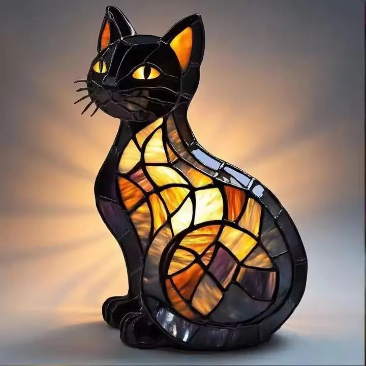 3D süße Katze magische bunte Dekor LED-Licht USB-betrieben langlebige Dekoration für Schlafzimmer Schreibtisch Home Office 3D dreidimensionales Design