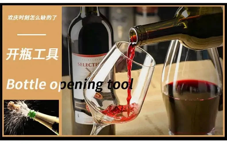 Weinöffner, tragbar, Edelstahl, Rotwein, Flügeltyp, Metall, Sommeliers, Korkenzieher, Flaschenöffner, Korkenzieher, Weinkorken