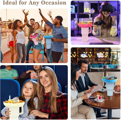 Snackschale für Stanley 40oz Becher mit Griff, für Stanley Cup Zubehör Snack-Tablett