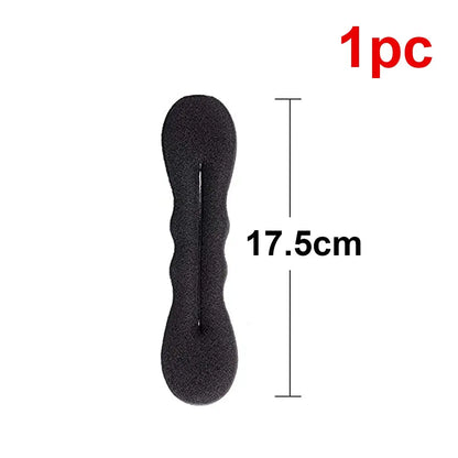 Schwamm Plastiks ch laufe lockige Haar macher Haar gummi Stirnband Twist Donut Bun Locken wickler Haar bänder Frisur Werkzeuge