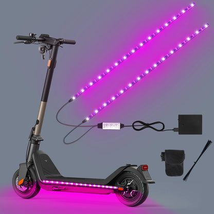 LED-Lichtleiste für Elektroroller, USB/Batterie-Dual-Mode-Stromversorgung, universelles Warnlicht für Nachtfahrten, Sicherheitslichtleiste,