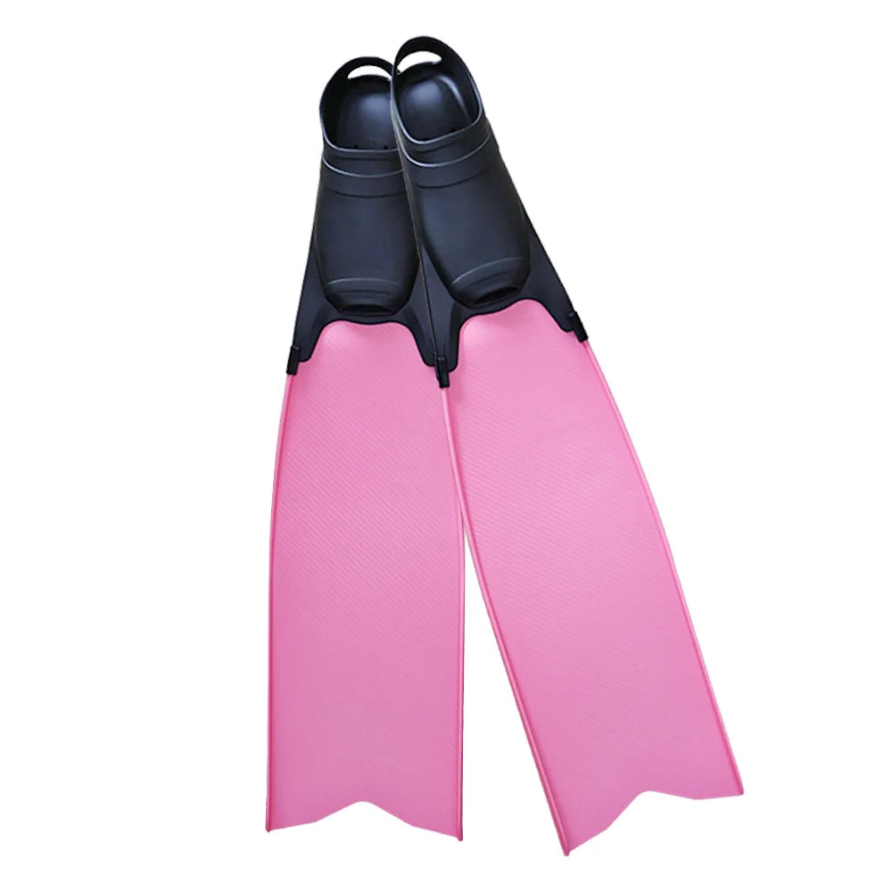 Vollfuß-Tauchflossen mit langem Klinge für Freitauchen und Speerfischen. Kostenlose Tauchflossen