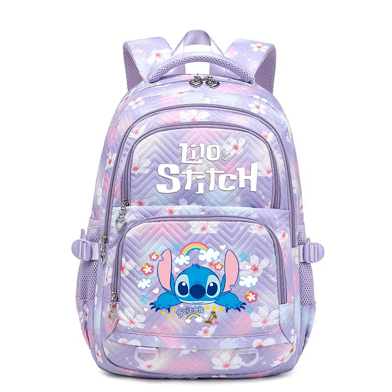 Lilo Stitch Wasserdichter Rucksack mit großem Fassungsvermögen für Damen und Mädchen, Tagesrucksack, leichte Schultasche, lässiger Reiserucksack