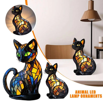3D süße Katze magische bunte Dekor LED-Licht USB-betrieben langlebige Dekoration für Schlafzimmer Schreibtisch Home Office 3D dreidimensionales Design