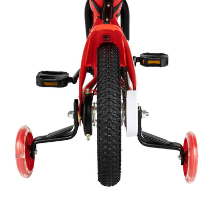 NEUESTE 12-Zoll höhenverstellbare Kinderfahrrad, Kinderfahrrad mit Stützrädern, Scheibenbremse für 3-6 Jahre alt, Anfängerfahrrad