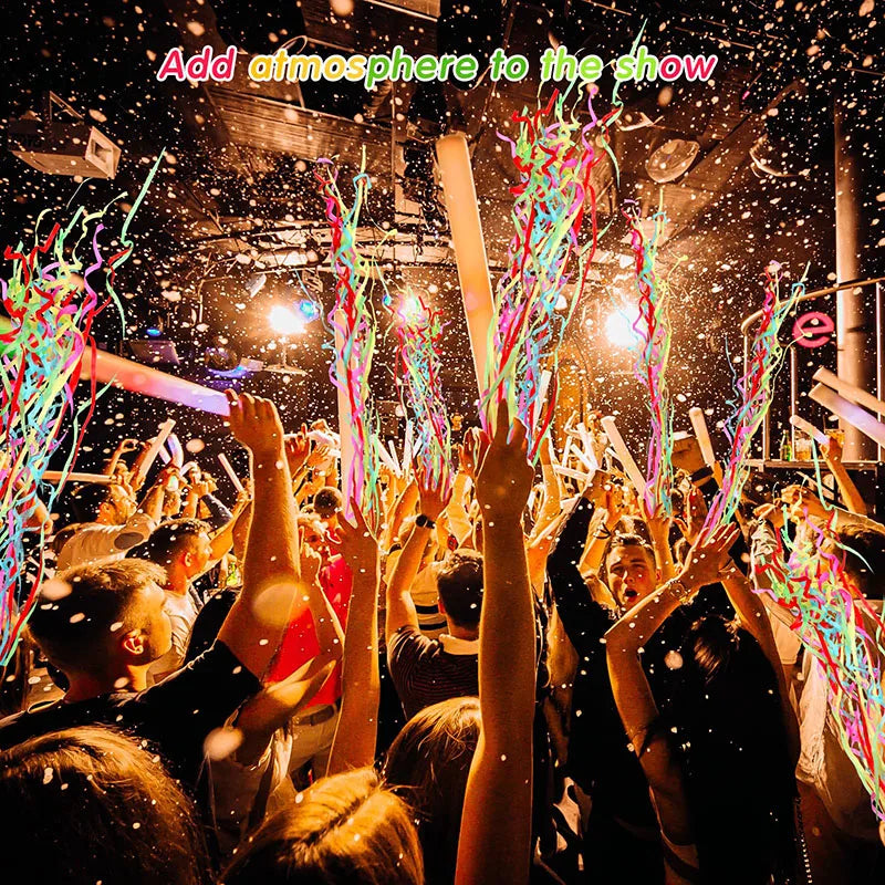 10 Stück bunte Handwurf-Konfetti-Poppers, Werfen, Luftschlangen, Poppers, kein Chaos, Papiercracker für Hochzeit, Geburtstag, Partyzubehör