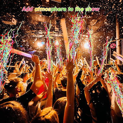 10 Stück bunte Handwurf-Konfetti-Poppers, Werfen, Luftschlangen, Poppers, kein Chaos, Papiercracker für Hochzeit, Geburtstag, Partyzubehör