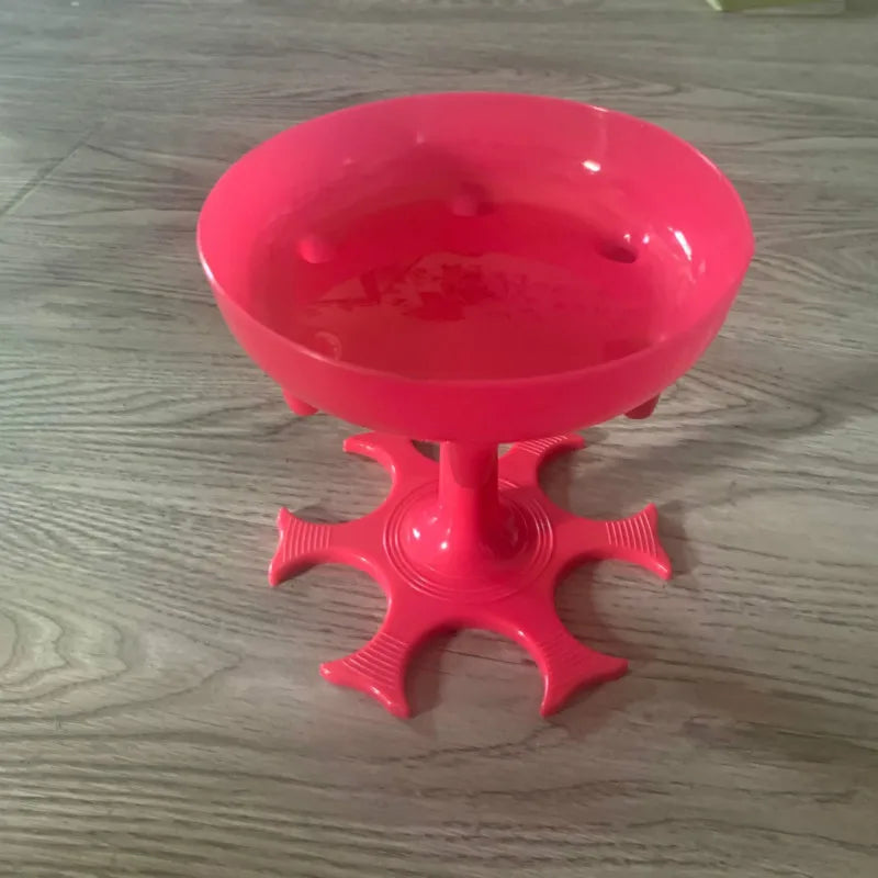 Weinsp ender sammeln Weiß-und Rotwein sechs Tassen Spender Farb becher Trichter geformte Weinsp ender Saft Getränkesp ender