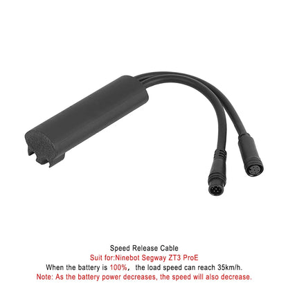 Maßgeschneidertes Freigabegrenzkabel für Ninebot ZT3 PRO E/ZT3 PRO D Elektroroller, Höchstgeschwindigkeit 35 km/h, Entriegelungsgeschwindigkeitskabel