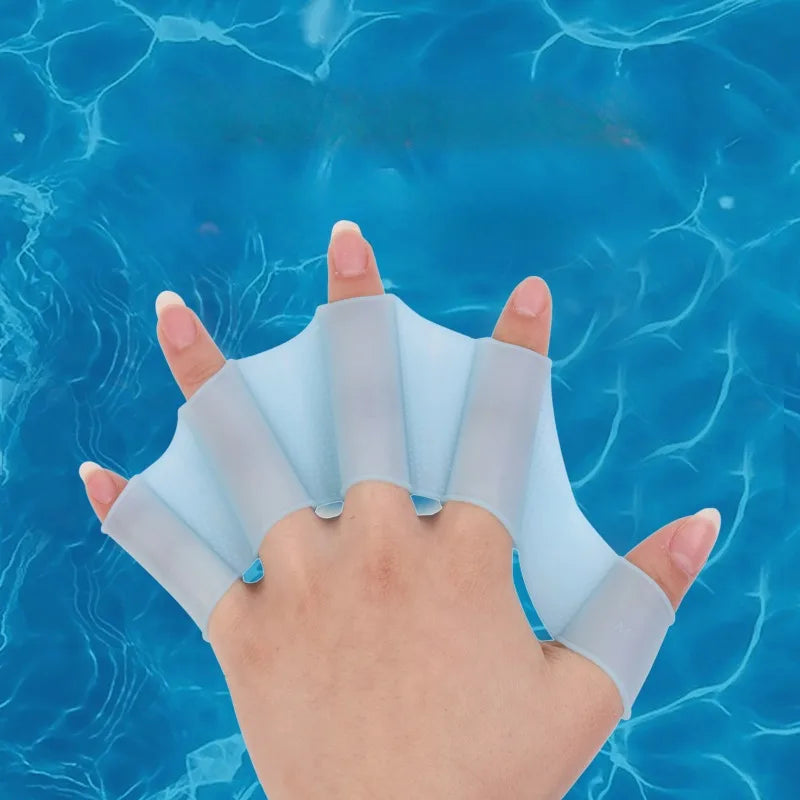 Silikon Schwimmen Flossen Flipper Männer Frauen Kind Schwimmen Pool Sport Professionelle Ausbildung Finger Hand Schwimmhäute Handschuhe Paddel Ausrüstung