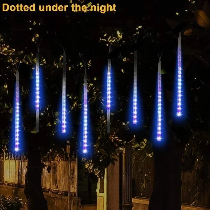 30 cm/50 cm Wasserdichte Meteorschauer Regen 8 Röhre LED Lichterketten Für Outdoor Urlaub Weihnachten Dekoration Baum EU/US/AU/UK Stecker