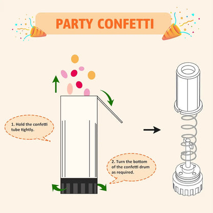 4 Packungen goldene Konfetti-Kanonen, Feier, Feuerwerk, Kanone, Konfetti, Popper, Handheld, Abschlussfeier, Weihnachten, Geburtstag, Hochzeit, Party-Versorgung