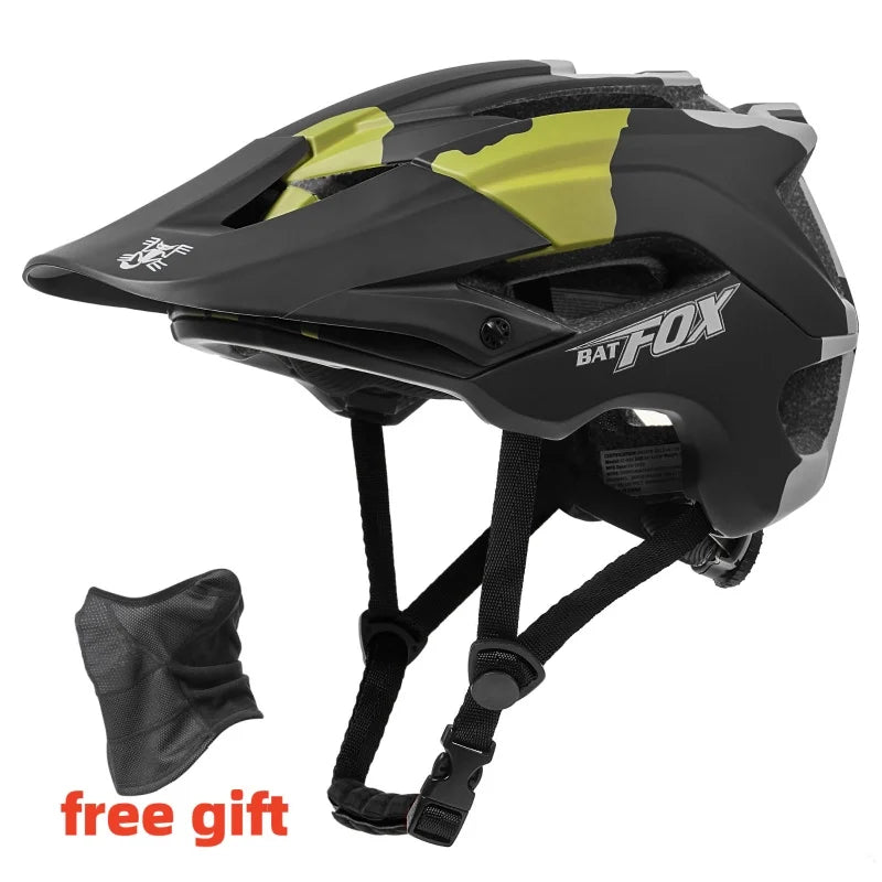 BATFOX MTB Helm Radfahren Herren Fahrradhelm Casco Bicicleta Ultralight Racing Speedframe Mountain Road Fahrradhelme