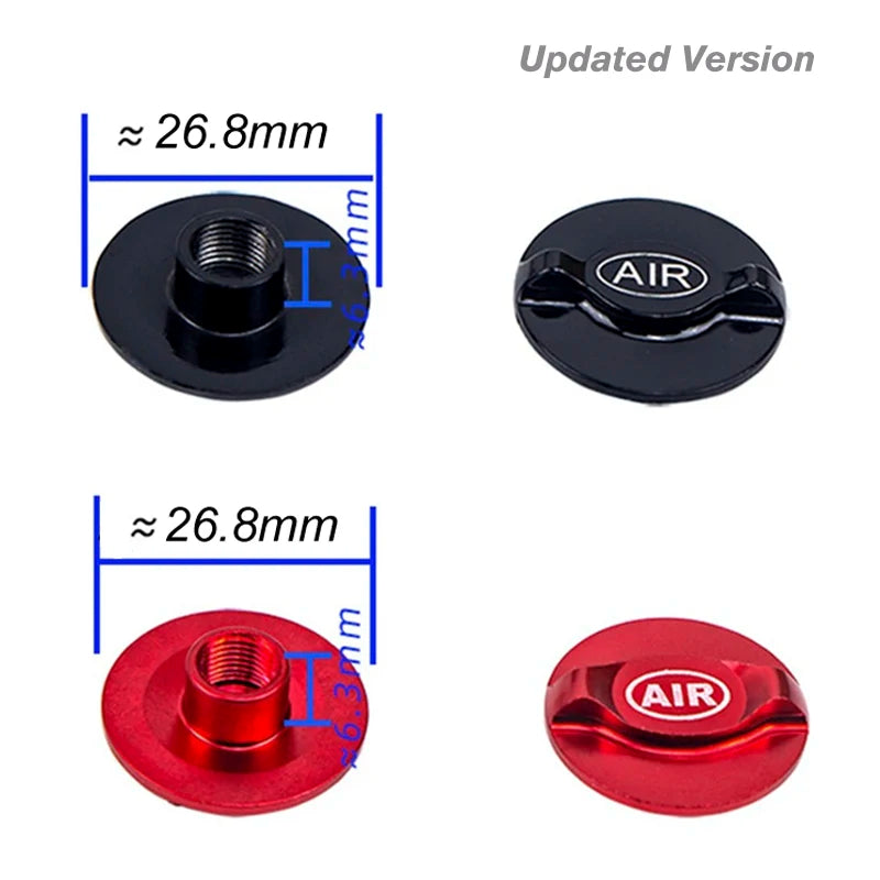 1/2/8 stücke MTB Fahrrad Federung Gabel Kappe Fahrrad Front Air Gabel Abdeckung Aluminium Legierung Luft Gas Schulter Abdeckung gabel Düse Schutz