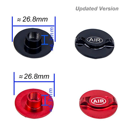 1/2/8 stücke MTB Fahrrad Federung Gabel Kappe Fahrrad Front Air Gabel Abdeckung Aluminium Legierung Luft Gas Schulter Abdeckung gabel Düse Schutz