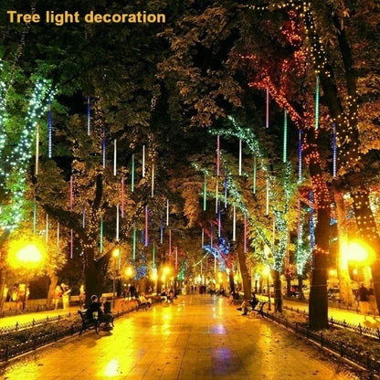 30 cm/50 cm Wasserdichte Meteorschauer Regen 8 Röhre LED Lichterketten Für Outdoor Urlaub Weihnachten Dekoration Baum EU/US/AU/UK Stecker