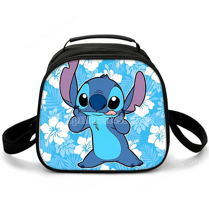 Lilo & Stitch Schulter Lunch Bag auslaufs ichere Kühltasche Handtasche tragbare Thermo Food Bento Picknick Box verstellbarer Schulter gurt