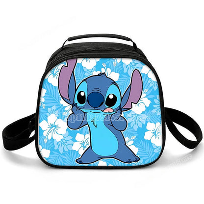 Lilo & Stitch Schulter Lunch Bag auslaufs ichere Kühltasche Handtasche tragbare Thermo Food Bento Picknick Box verstellbarer Schulter gurt
