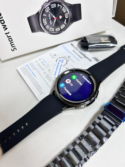 Uhr 6, klassische Bluetooth-Anruf-Smartwatch für Herren, GPS, Outdoor-Sport, Fitness, Modell, Gesundheit, Herzfrequenzmesser, Smartwatch, 2025, Neu