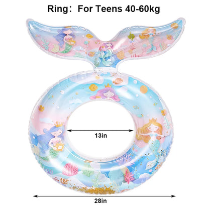 Rooxin Pool Float Aufblasbarer Schwimmring Rohr Erwachsener Schwimmring für Sommer Wassersport Schwimmkreis Schwimmen Schwimmend