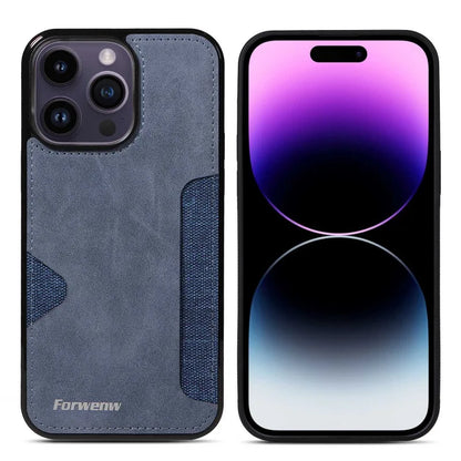 Retro-Kartenhalter-Handyhülle für iPhone 17 16 15 14 13 12 11 Pro Max 16E Air XS XR SE 7 8 Plus Business Wallet PU-Lederhülle