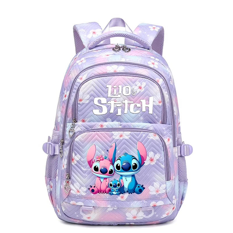 Lilo Stitch Wasserdichter Rucksack mit großem Fassungsvermögen für Damen und Mädchen, Tagesrucksack, leichte Schultasche, lässiger Reiserucksack