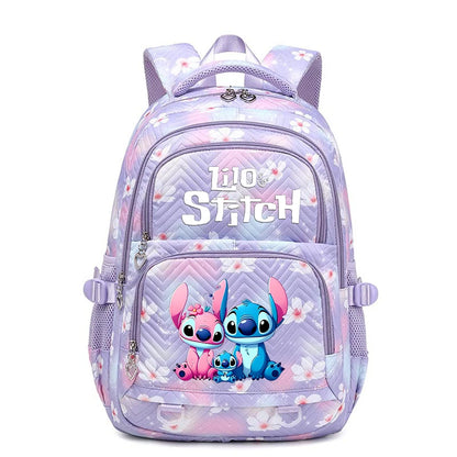 Lilo Stitch Wasserdichter Rucksack mit großem Fassungsvermögen für Damen und Mädchen, Tagesrucksack, leichte Schultasche, lässiger Reiserucksack