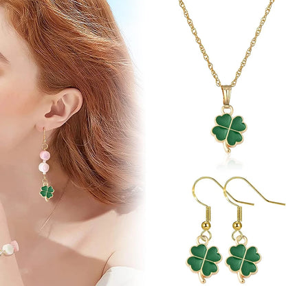 50 Stück glückliches vierblättriges Kleeblatt-Charm-Anhänger, Kleeblatt-Anhänger zum Aufhängen, vier Blütenblätter, Glücksblatt-Anhänger-Charm, DIY-Schmuckzubehör