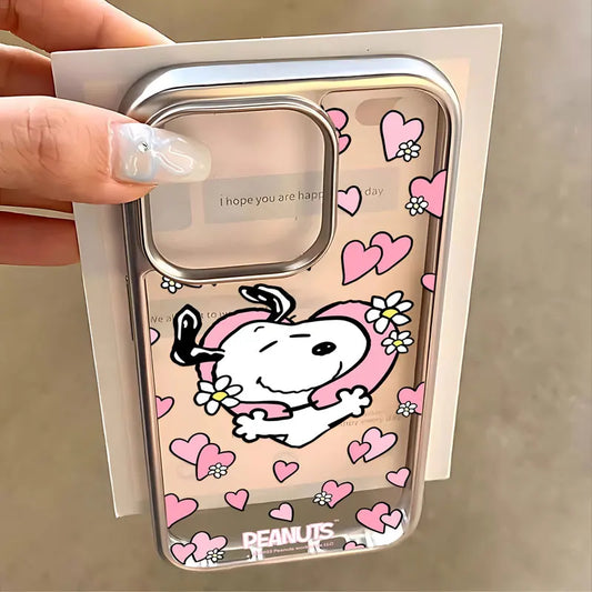 Cartoon Luxus S-Snoopies Heißer Telefon Fall Für IPhone 17 16 15 14 13 12 11 Pro Max 17 Air X XR XSMAX 16E 8 7 Plus Anti Fall Abdeckung