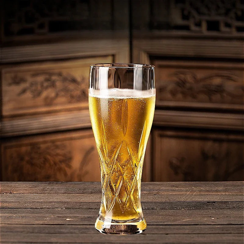 330 ml/500 ml High-end-Handwerk Bier Glas Kreative Geschnitzte Bier Glas Kalten Trinken Tasse Haushalt Große kapazität Wasser Tasse Bar Glaswaren