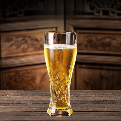 330 ml/500 ml High-end-Handwerk Bier Glas Kreative Geschnitzte Bier Glas Kalten Trinken Tasse Haushalt Große kapazität Wasser Tasse Bar Glaswaren