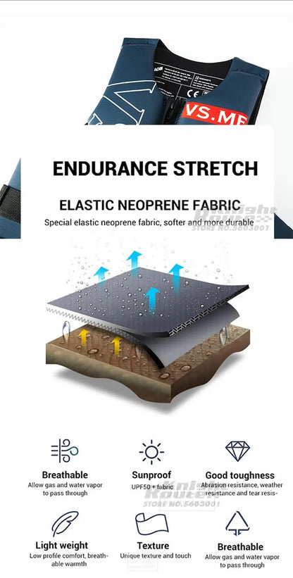 Schwimmweste Erwachsene Surf Schwimmweste Kajak Wakeboard Motorboote Floß Rettungsboot Wassersport Schwimmen Drifting Rettungs schwimmweste