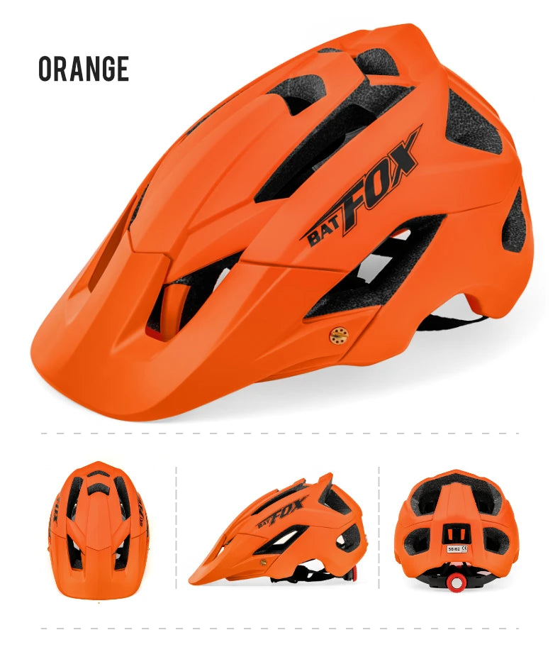BATFOX MTB Helm Radfahren Herren Fahrradhelm Casco Bicicleta Ultralight Racing Speedframe Mountain Road Fahrradhelme