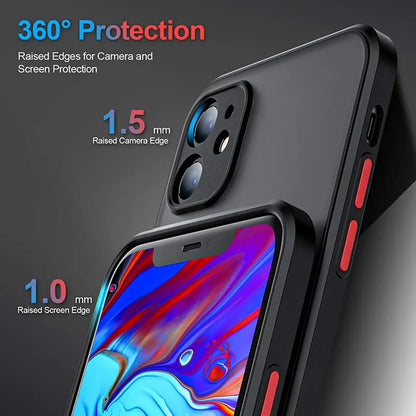 Neue Rüstung Stoßstange Stoßfest Telefon Fall Für iPhone 15 11 12 13 Mini 14 Pro XR X Xs max 7 8 Plus SE 2020 Silikon Hard Cover Capa