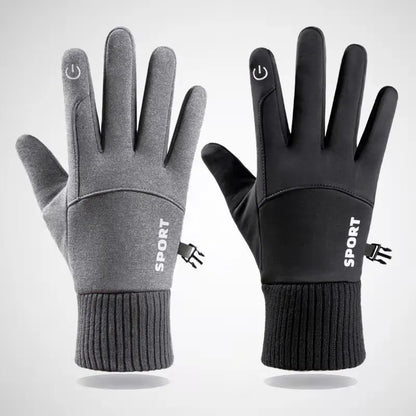 Winter Warme Volle Finger Wasserdicht Winddicht Radfahren Outdoor Sport Laufen Motorrad Ski Touchscreen Fleece Handschuhe