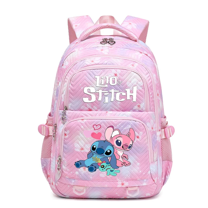 Lilo Stitch Wasserdichter Rucksack mit großem Fassungsvermögen für Damen und Mädchen, Tagesrucksack, leichte Schultasche, lässiger Reiserucksack