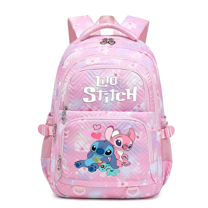 Lilo Stitch Wasserdichter Rucksack mit großem Fassungsvermögen für Damen und Mädchen, Tagesrucksack, leichte Schultasche, lässiger Reiserucksack