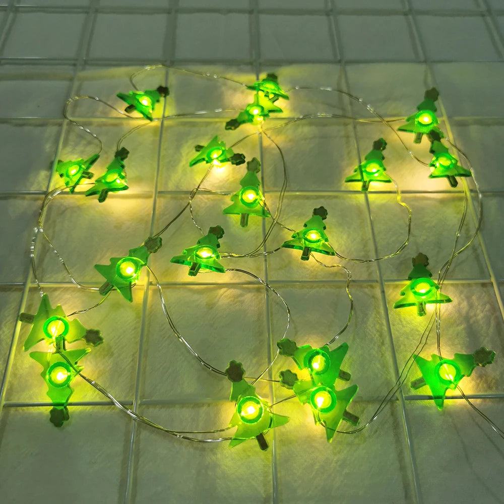 Runtowo Weihnachtsmann, Schneemann, LED-Lichterkette, Weihnachtsdekoration für Zuhause, Weihnachtsbaumschmuck, 2025, Navidad, Geschenk, 2026, Neujahr