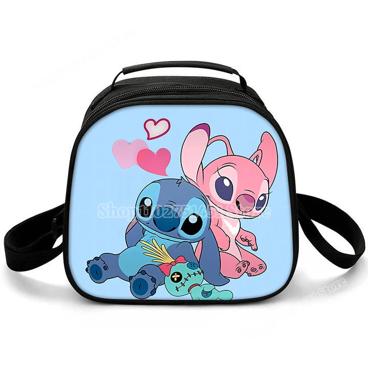 Lilo & Stitch Schulter Lunch Bag auslaufs ichere Kühltasche Handtasche tragbare Thermo Food Bento Picknick Box verstellbarer Schulter gurt