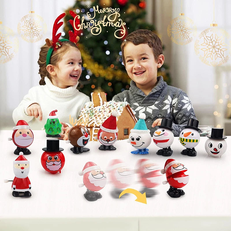 18-30 Stück Weihnachts-Windspielzeug, verschiedene Uhrwerksspielzeuge, Weihnachtsstrumpffüller für Weihnachtsfeiern, Gastgeschenke, Goody Bag Filler
