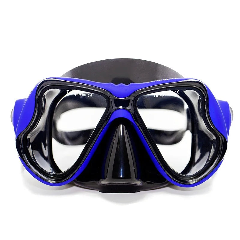 Professionelles Antibeschlag-Schnorchelset für Erwachsene – Set aus Panorama-Tauchmaske und Schwimmtrainingsgeräten aus gehärtetem Glas