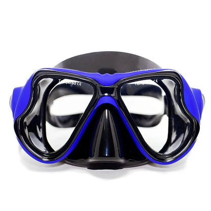 Professionelles Antibeschlag-Schnorchelset für Erwachsene – Set aus Panorama-Tauchmaske und Schwimmtrainingsgeräten aus gehärtetem Glas